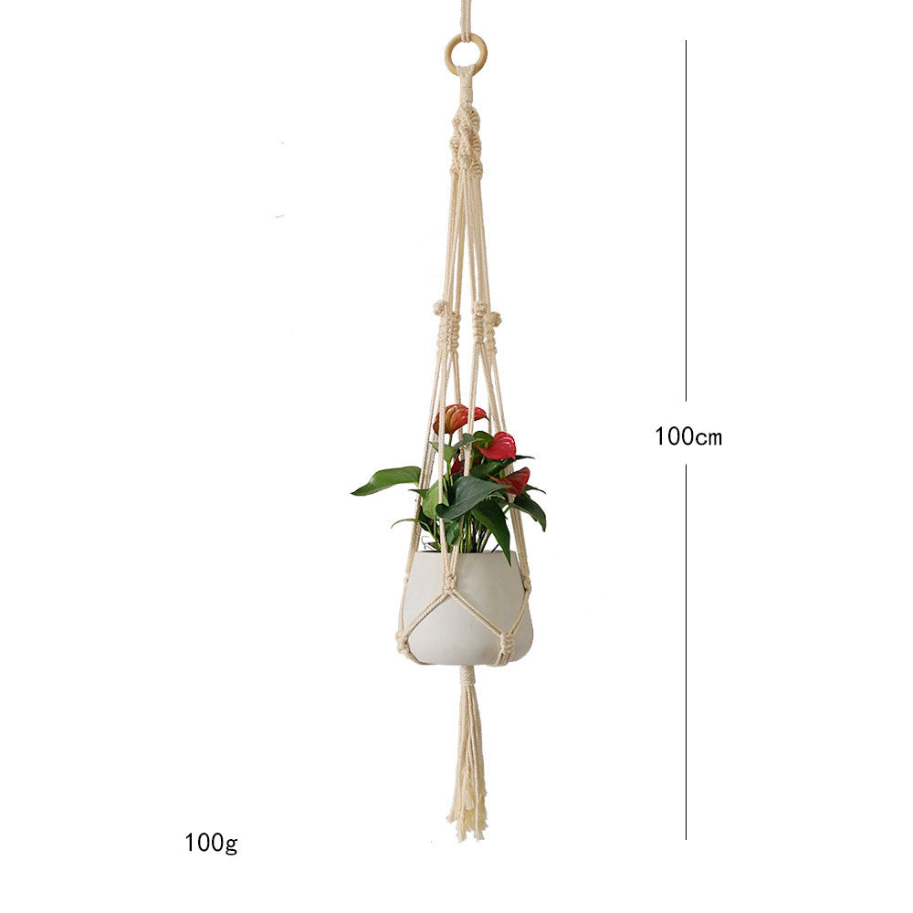 Macrame Plant Hanger Blue | Thrascher