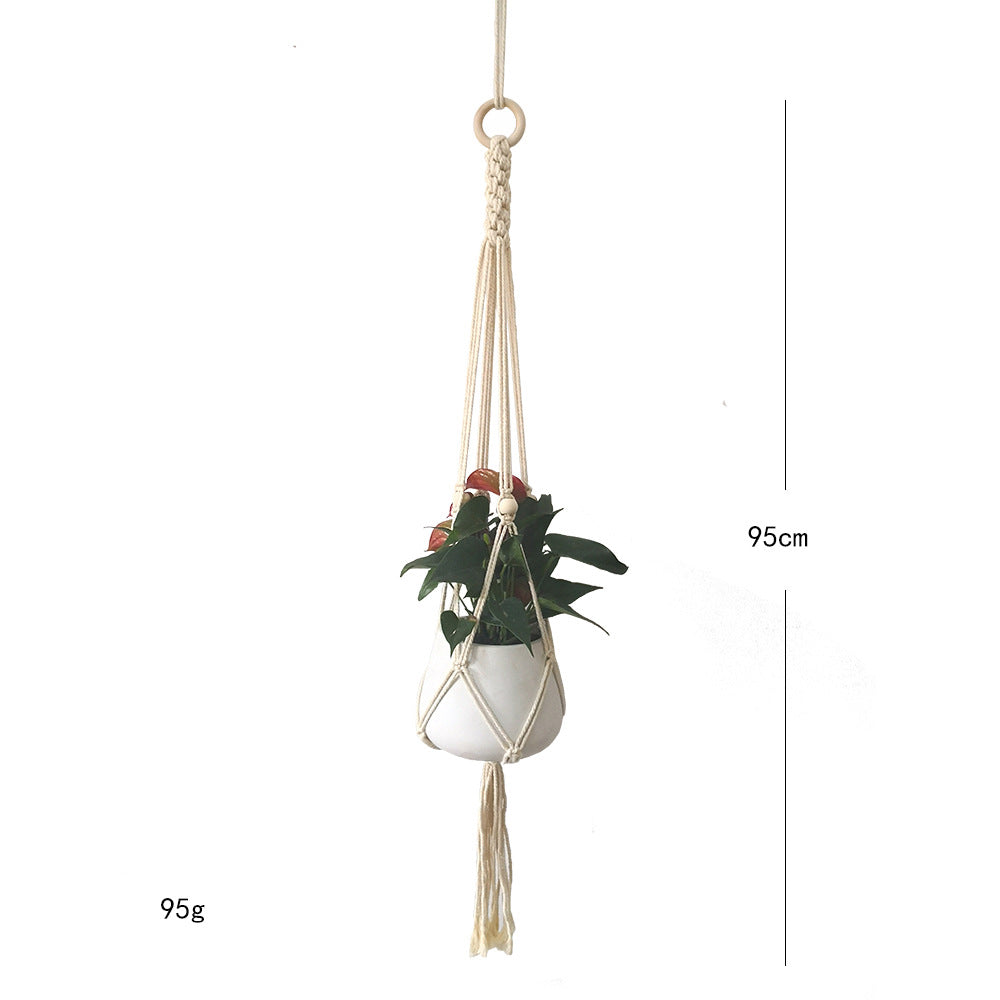 Macrame Plant Hanger Blue | Thrascher