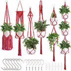 Macrame Plant Hanger Set | Thrascher