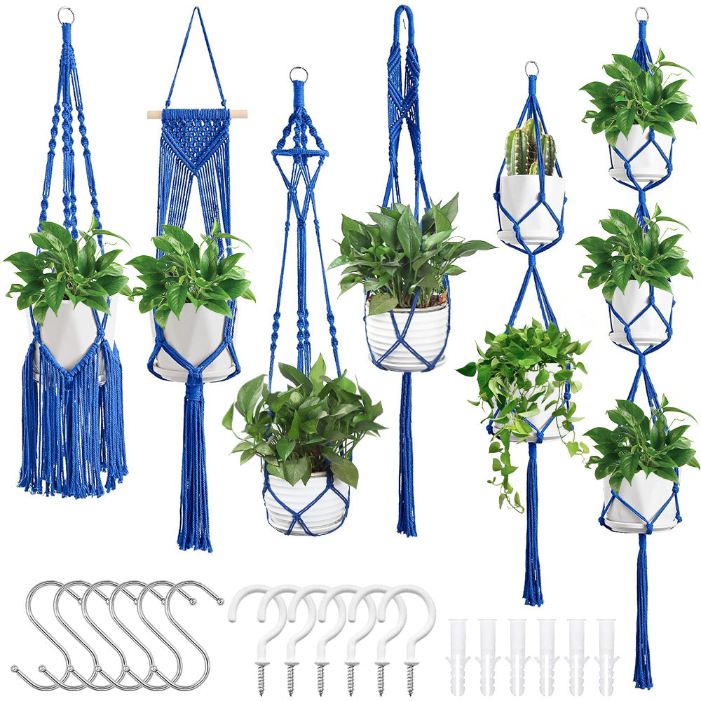 Macrame Plant Hanger Set | Thrascher