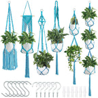 Macrame Plant Hanger Set | Thrascher