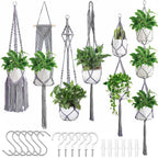 Macrame Plant Hanger Set | Thrascher