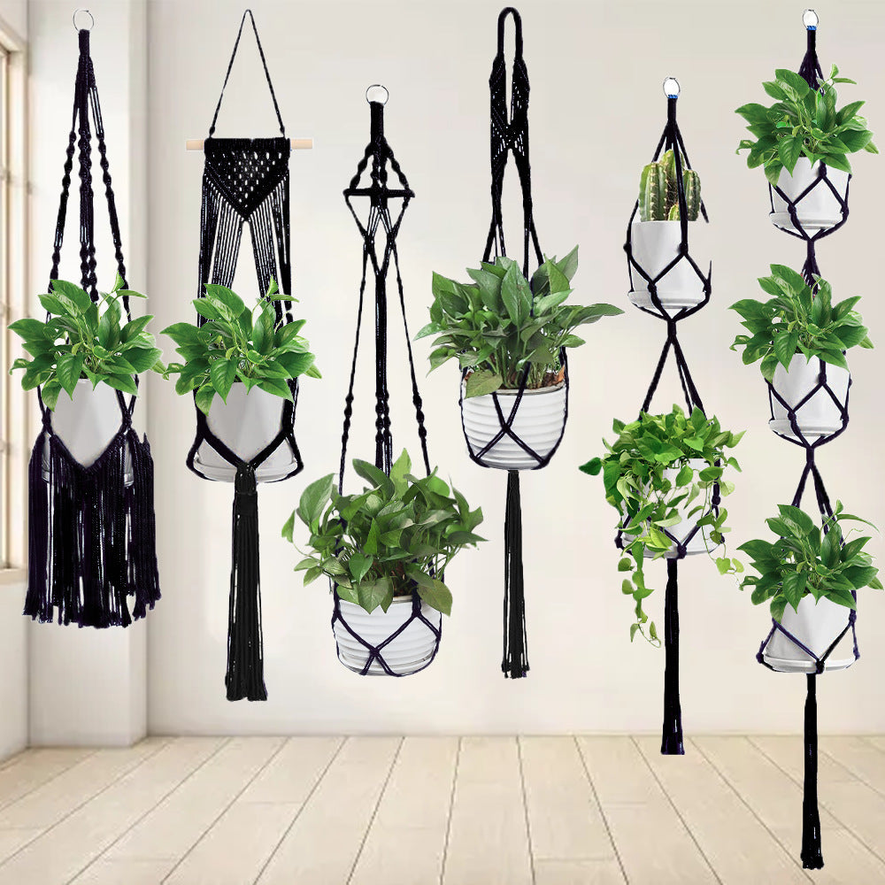 Macrame Plant Hanger Set | Thrascher