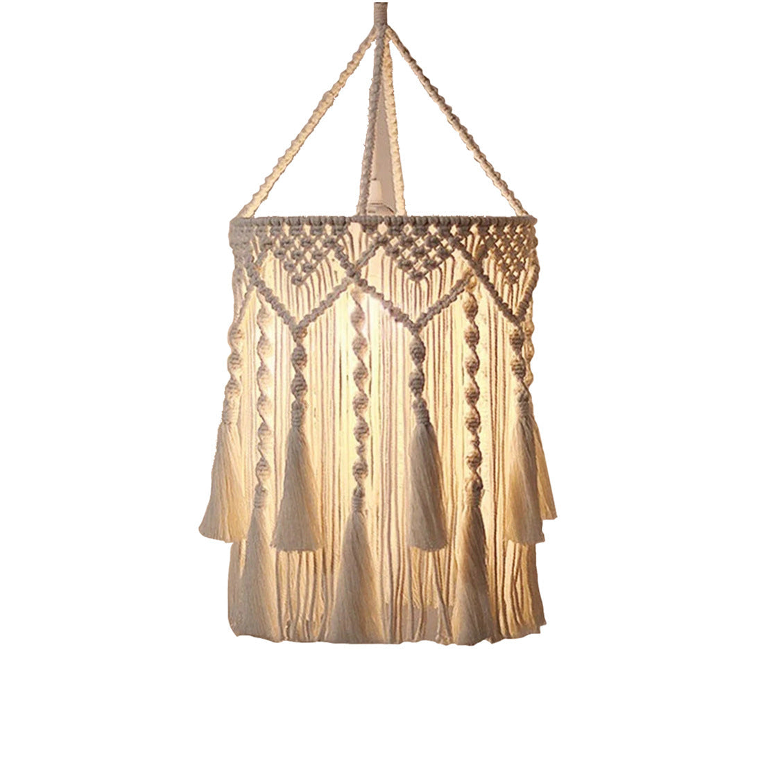 Macrame Plant Hanger with Decorative Fringes | Thrascher