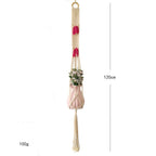 Macrame Plant Hanger with Decorative Tassels Blue | Thrascher