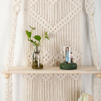 Macrame Shelf Board with Heart Design | Thrascher