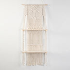 Macrame Shelf Board with Heart Design | Thrascher
