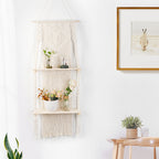 Macrame Shelf Board with Heart Design | Thrascher