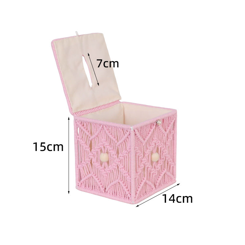 Macrame Storage Box | Thrascher