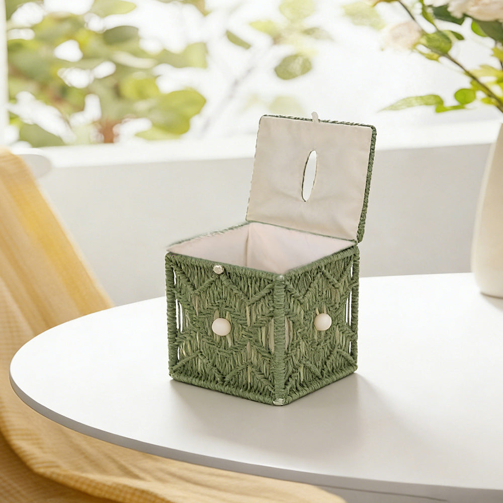 Macrame Storage Box | Thrascher