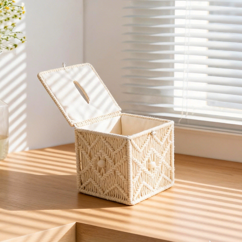 Macrame Storage Box | Thrascher