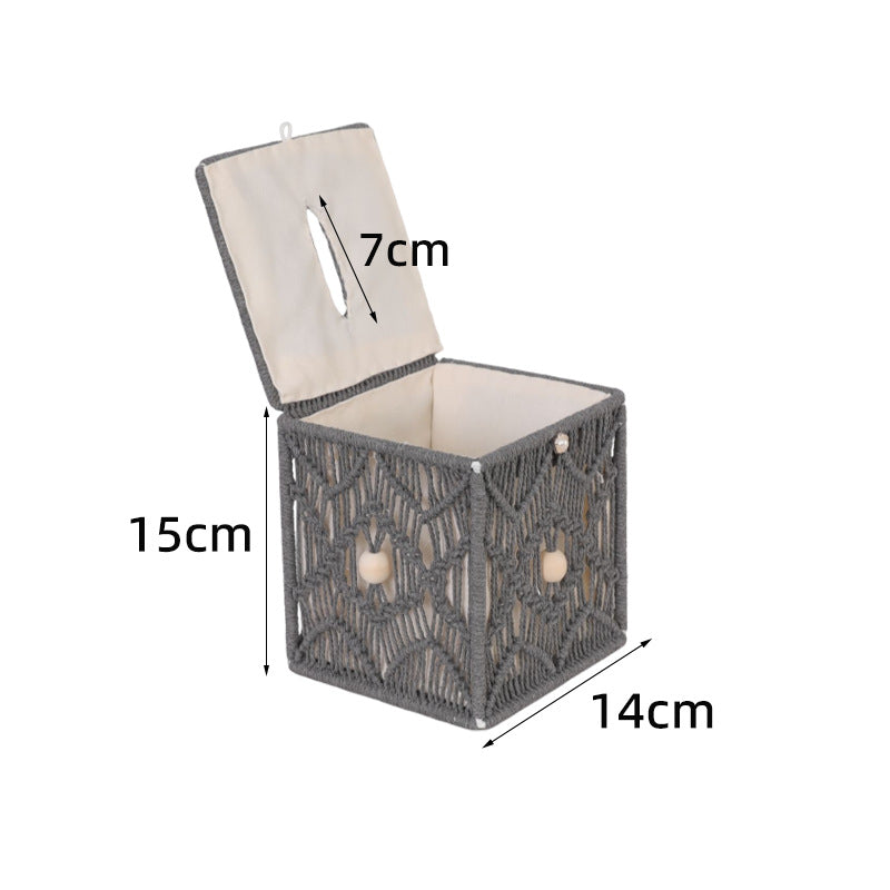 Macrame Storage Box | Thrascher