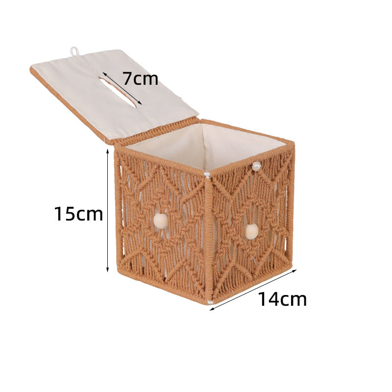 Macrame Storage Box | Thrascher