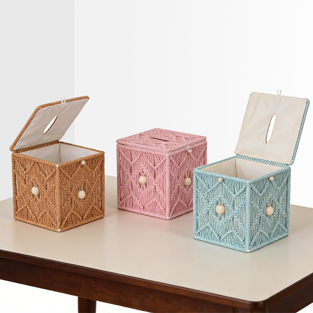Macrame Storage Box | Thrascher