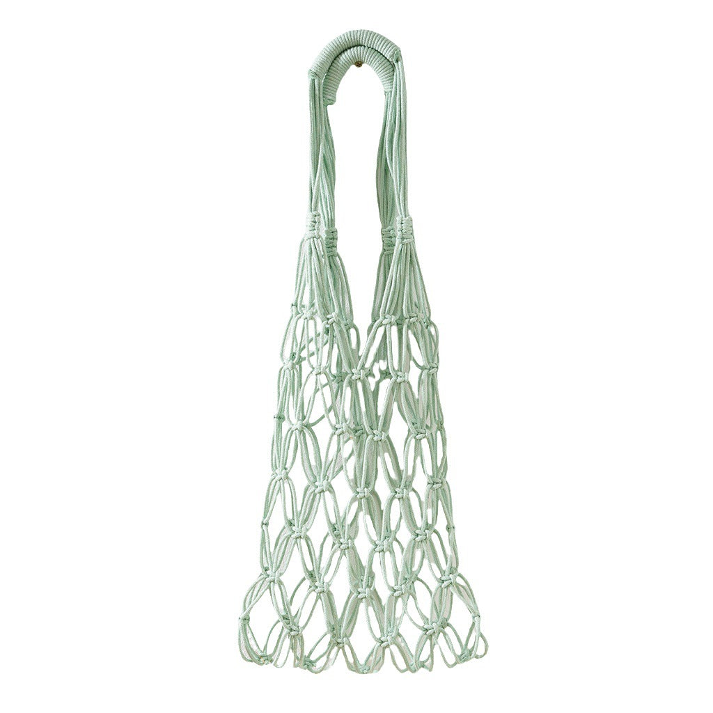 Macrame Tote Bag Green | Thrascher
