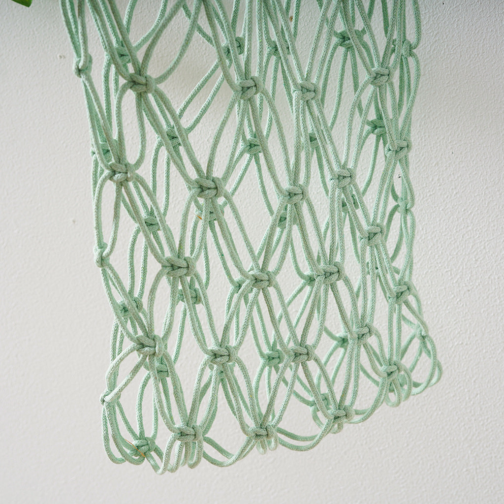 Macrame Tote Bag Green | Thrascher