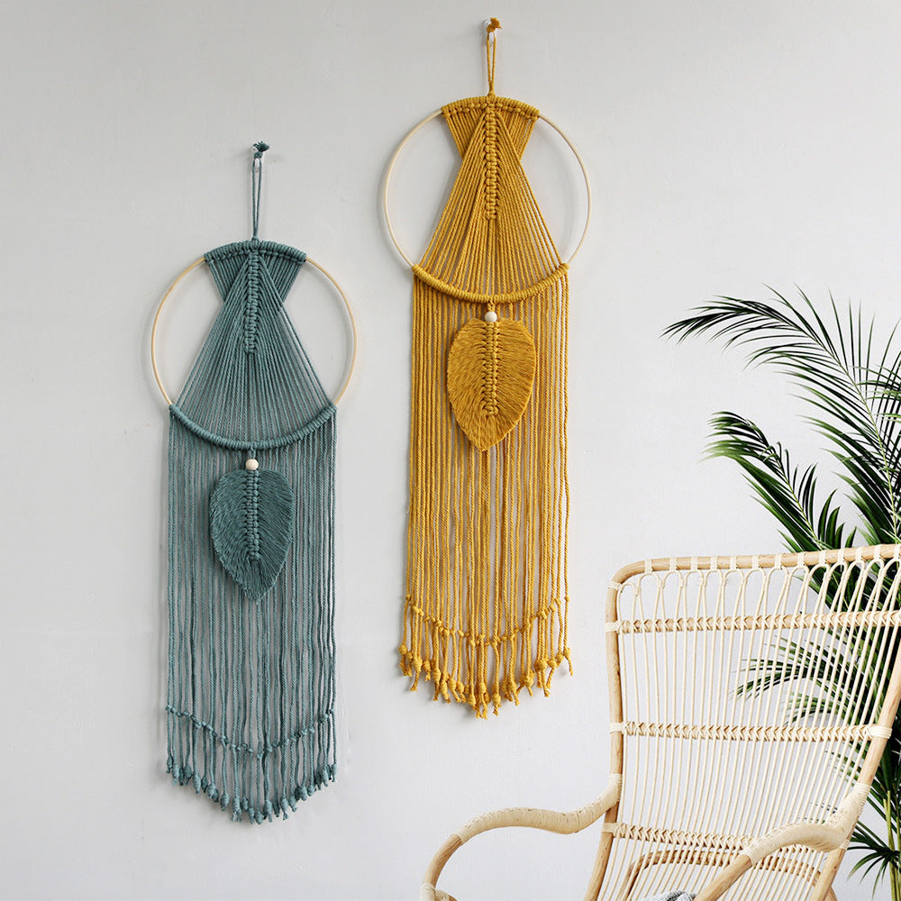Macrame Wall Art Blue Yellow | Thrascher