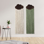 Macrame Wall Decor with Cloud Motif | Thrascher