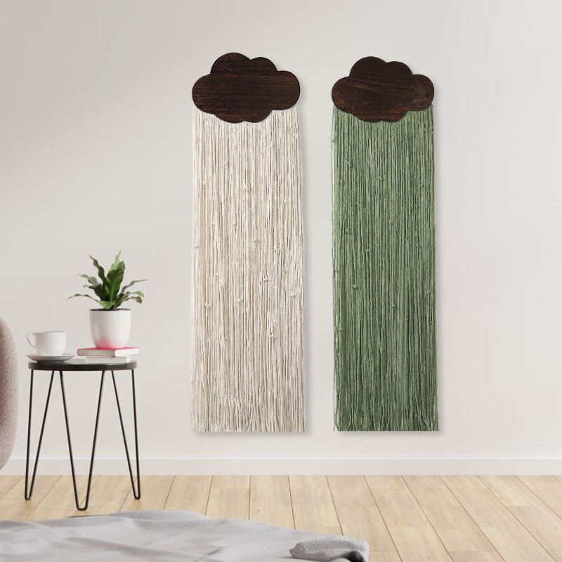 Macrame Wall Decor with Cloud Motif | Thrascher