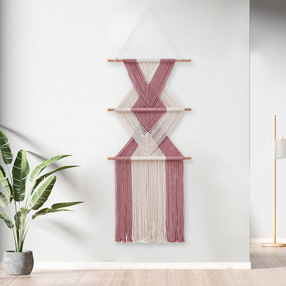 Macrame Wall Decor with Geometric Pattern | Thrascher