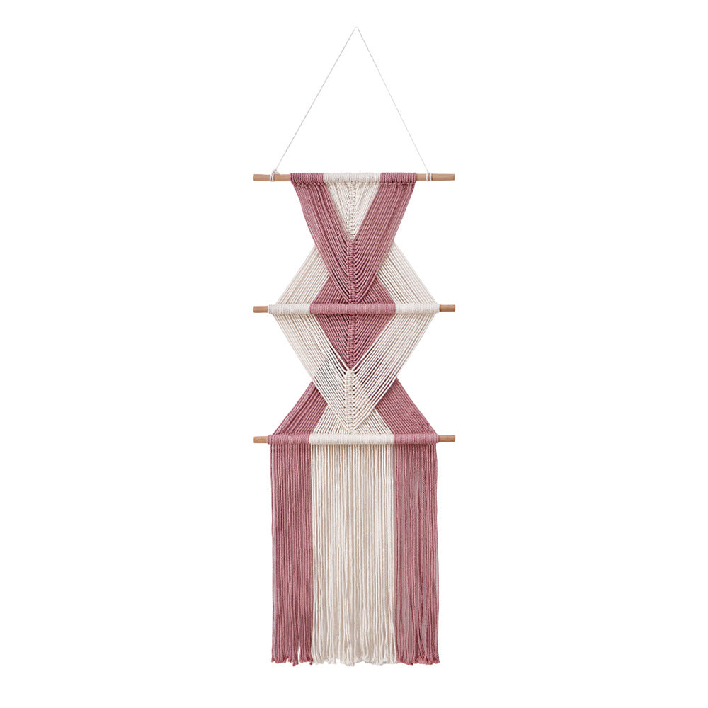 Macrame Wall Decor with Geometric Pattern | Thrascher