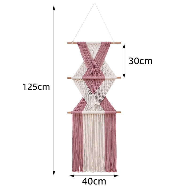 Macrame Wall Decor with Geometric Pattern | Thrascher