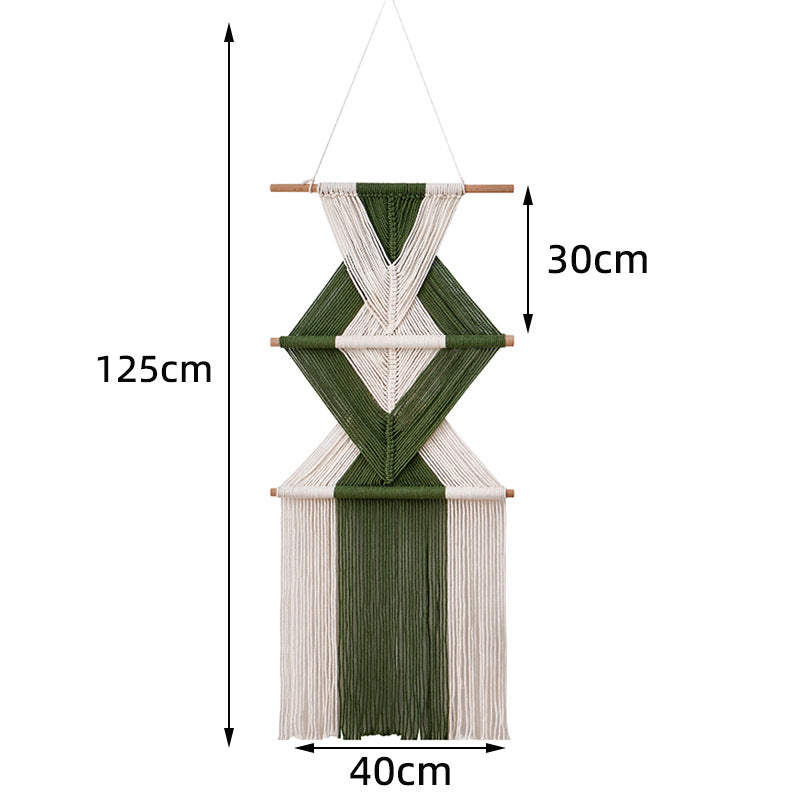 Macrame Wall Decor with Geometric Pattern | Thrascher