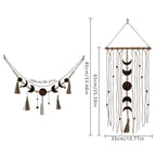 Macrame Wall Decor with Moon Motif | Thrascher