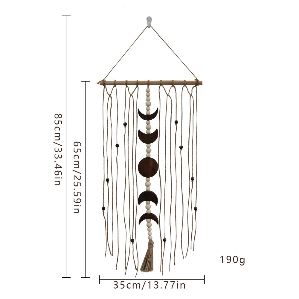 Macrame Wall Decor with Moon Motif | Thrascher