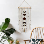Macrame Wall Decor with Moon Motif | Thrascher