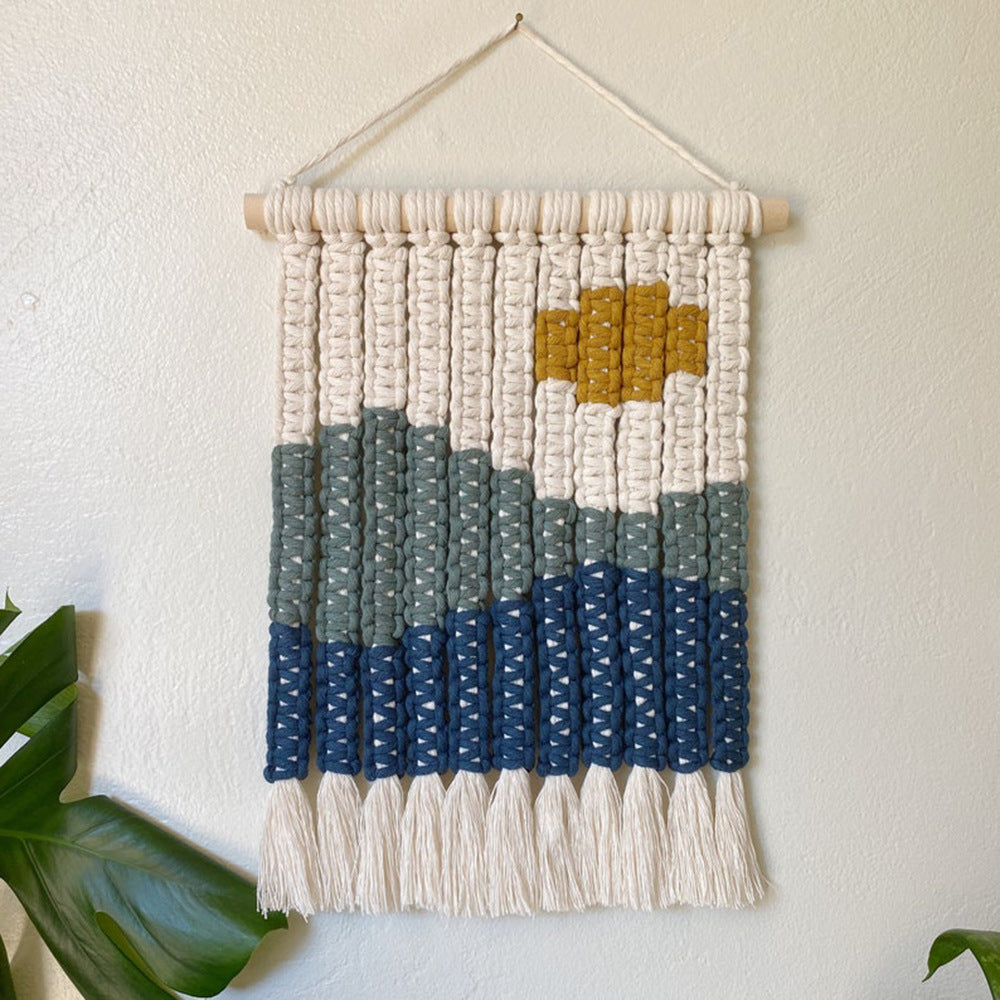 Macrame Wall Decor with Stylish Geometric Pattern | Thrascher