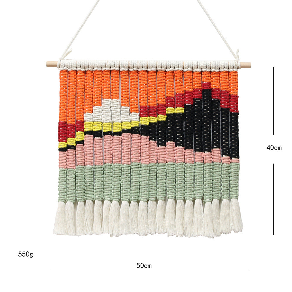 Macrame Wall Decor with Stylish Geometric Pattern | Thrascher