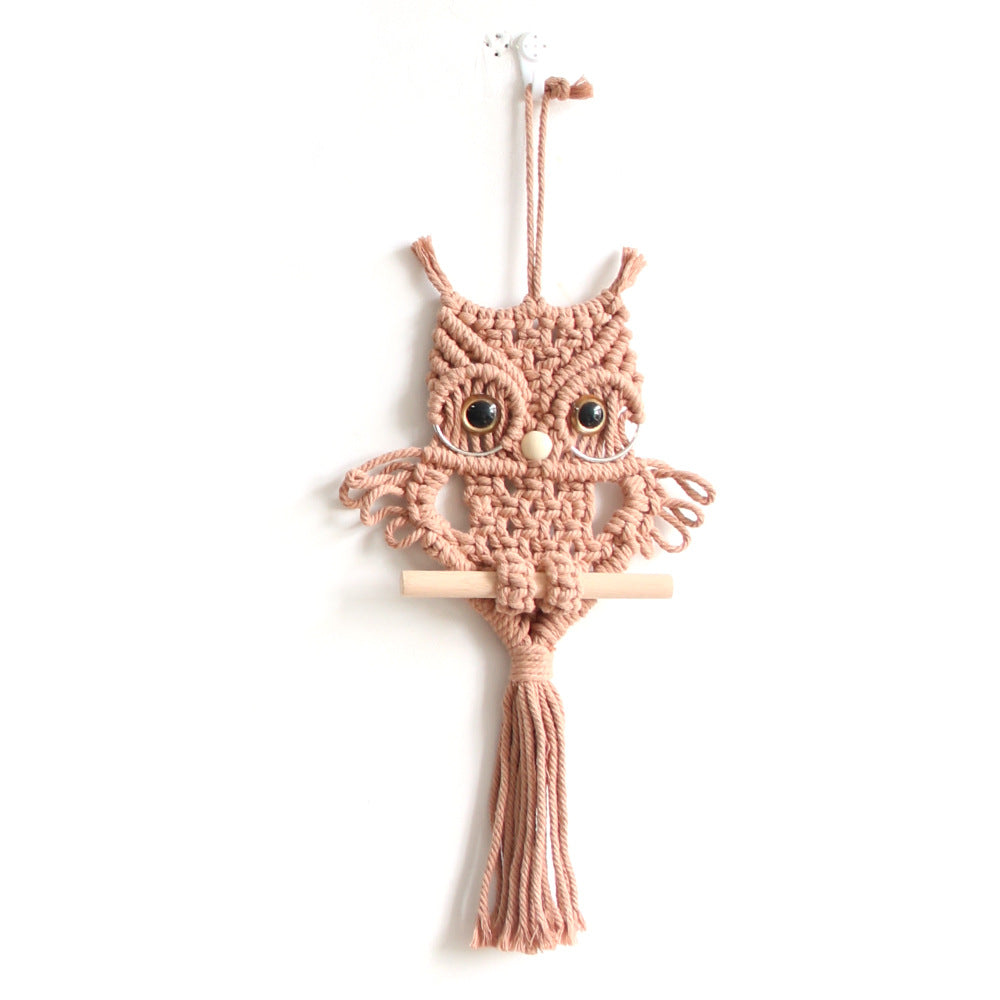 Macrame Wall Decoration Green Beige | Thrascher