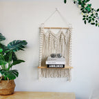 Macrame Wall Decoration Size Beige Red | Thrascher