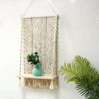 Macrame Wall Decoration Size Beige Red | Thrascher