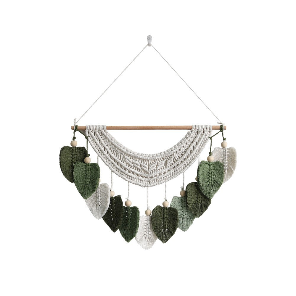 Macrame Wall Decoration with Leaf Design | Thrascher