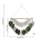 Macrame Wall Decoration with Leaf Design | Thrascher