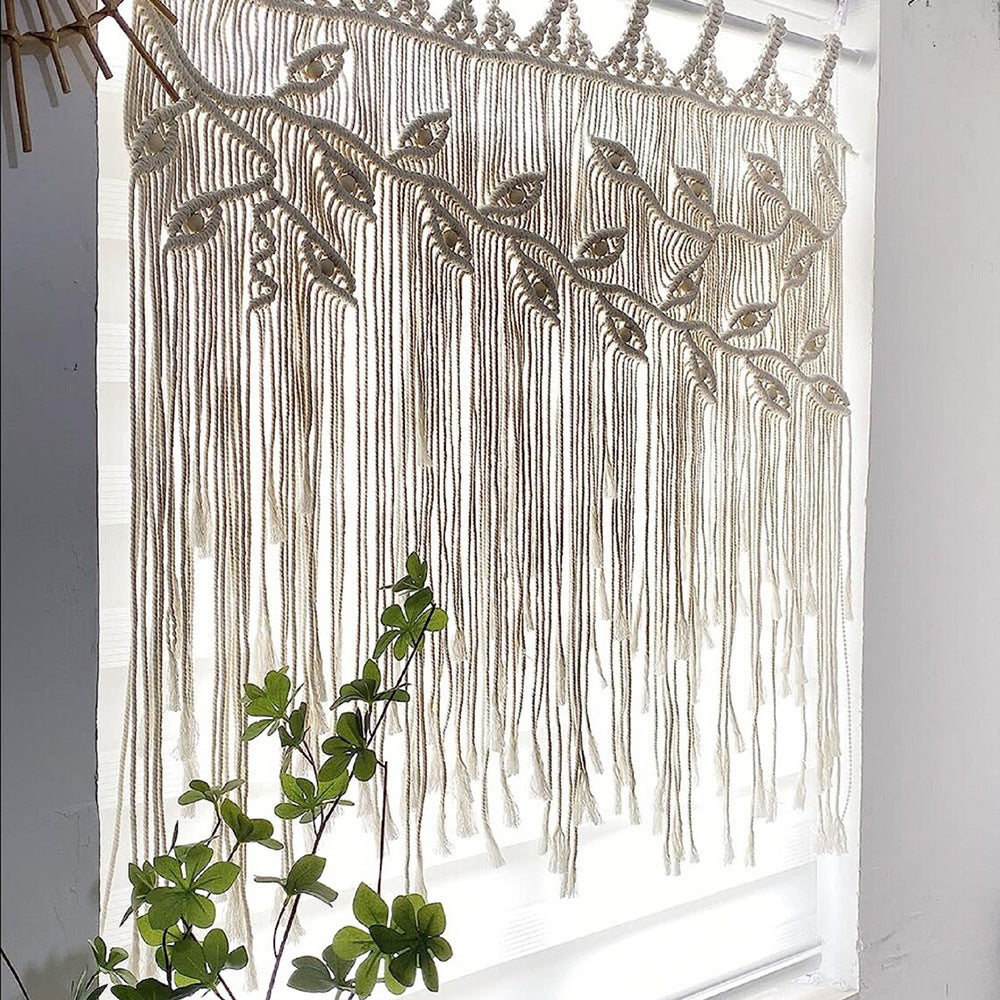 Macrame Wall Hanging Beige 120 | Thrascher