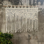 Macrame Wall Hanging Beige 120 | Thrascher