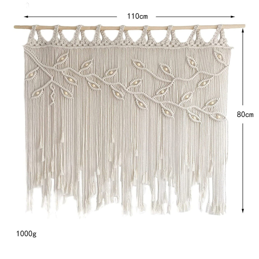 Macrame Wall Hanging Beige 120 | Thrascher