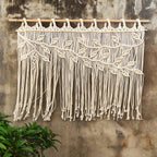 Macrame Wall Hanging Beige 120 | Thrascher