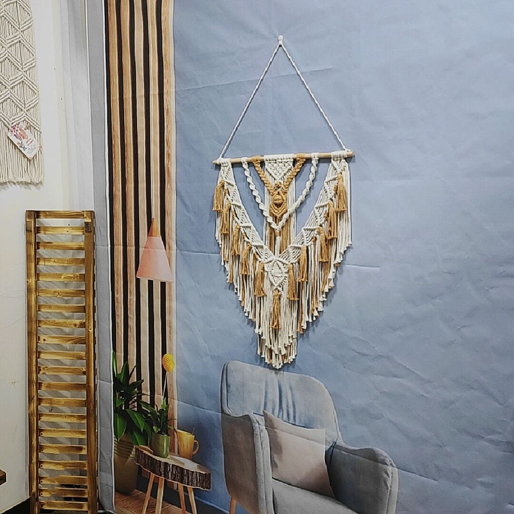 Macrame Wall Hanging Coffee Purple | Thrascher