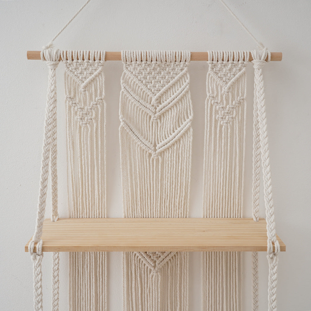 Macrame Wall Hanging Shelf | Thrascher