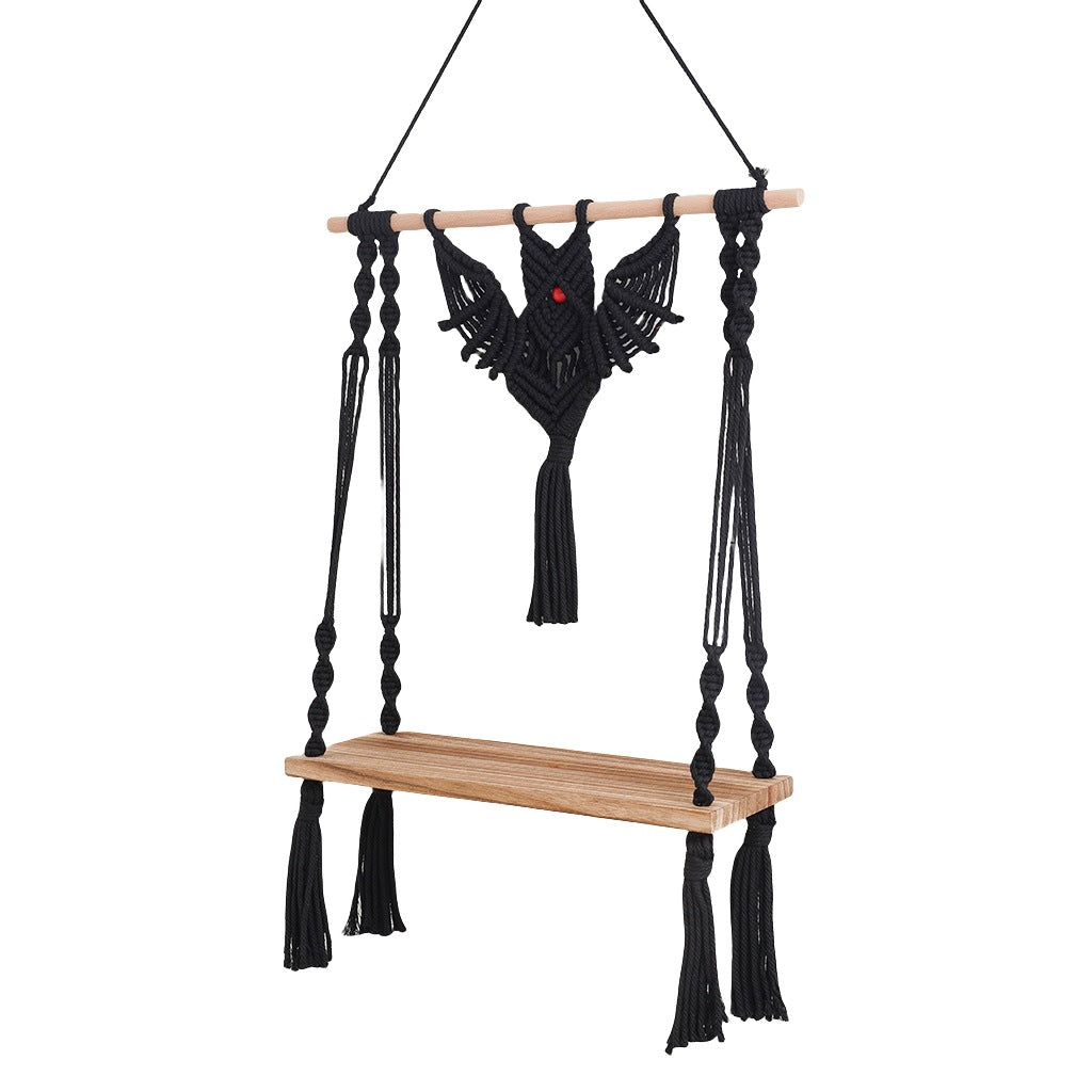 Macrame Wall Hanging Shelf with Bohemian Design | Thrascher