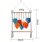 Macrame Wall Hanging with Decorative Leaf Patterns | Thrascher
