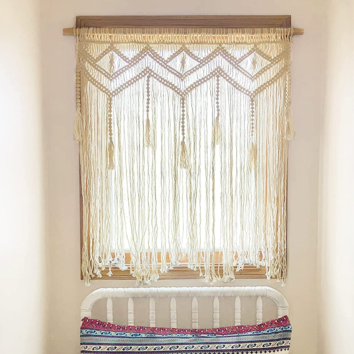Macrame Wall Hanging with Elegant Fringes | Thrascher