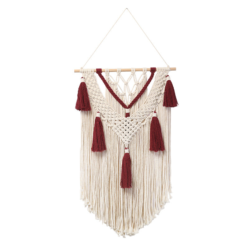 Macrame Wall Hanging with Fringe and Tassels | Thrascher