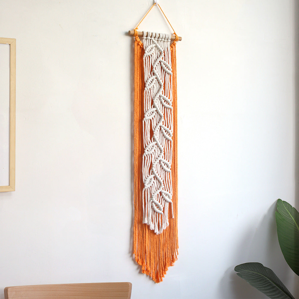 Macrame Wall Hanging with Leaf Pattern | Thrascher