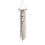 Macrame Wall Hanging with Wooden Ring and Decorative Elements | Thrascher