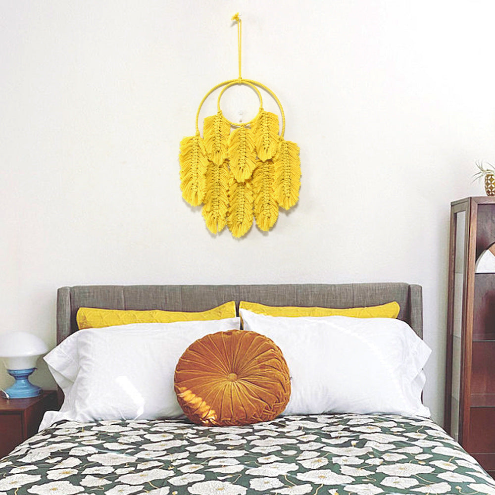 Macrame Wall Hanging Yellow Green | Thrascher